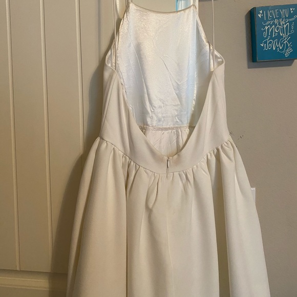 Lulus Backless White Skater Dress - Picture 4 of 5